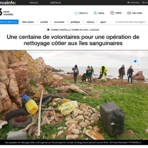 Une centaine de volontaires pour une opération de nettoyage côtier aux îles sanguinaires