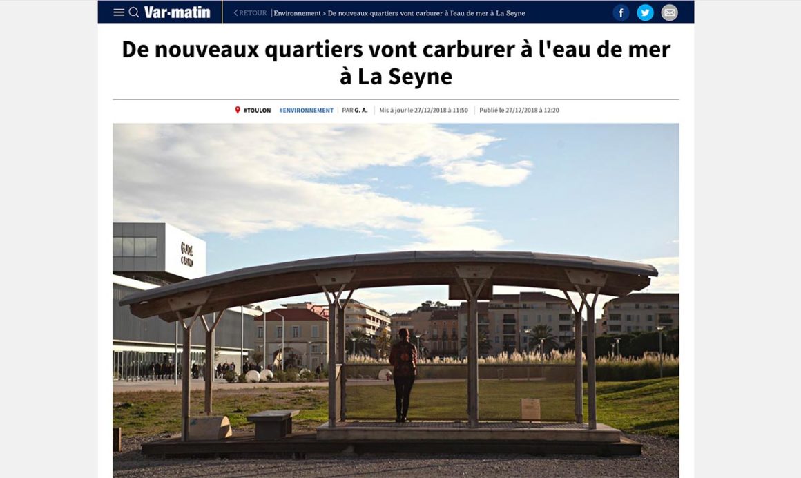 De nouveaux quartiers qui vont carburer à l’eau de mer à la Seyne