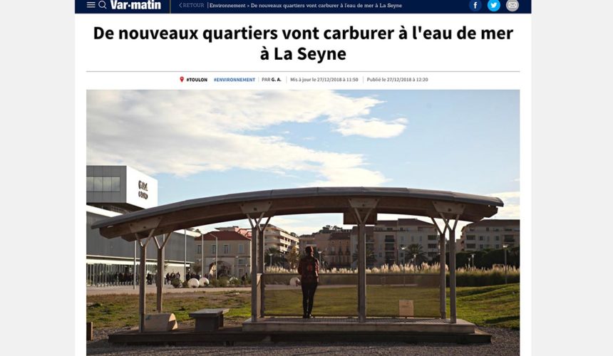 De nouveaux quartiers qui vont carburer à l’eau de mer à la Seyne