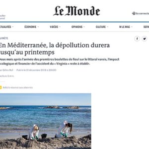 En Méditerranée la dépollution durera jusqu’au printemps
