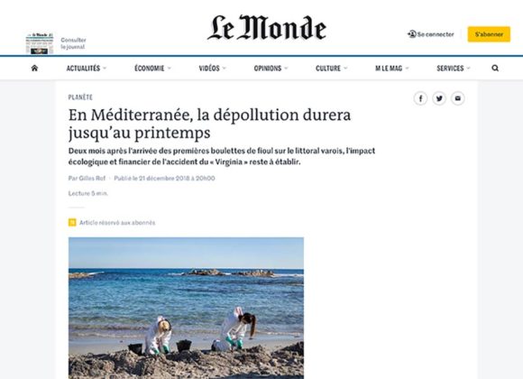 En Méditerranée la dépollution durera jusqu’au printemps