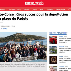 Haute-Corse : Gros succès pour la dépollution de la plage du Padule